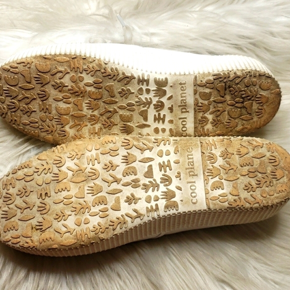 COOL PLANET BY STEVE MADDEN STREAM WHITE FABRIC PLATFORM SNEAKERS 7.5 - Picture 14 of 14